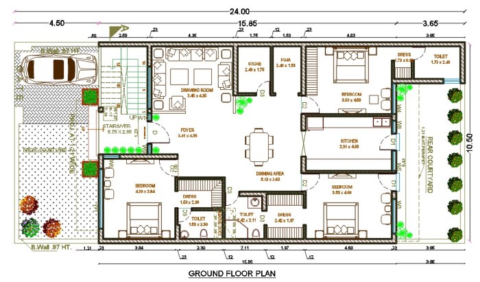 Desain rumah ukuran 8 x 17 meter