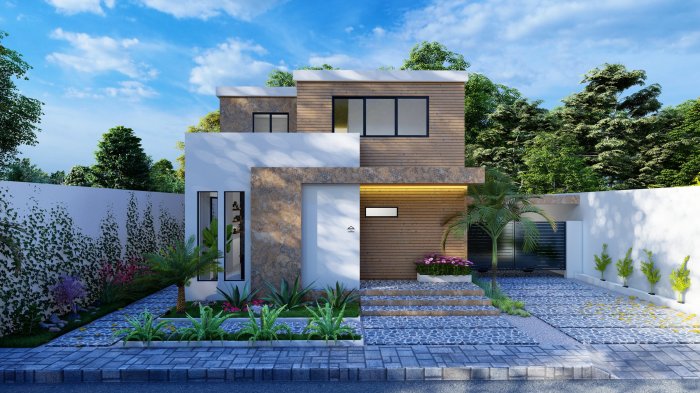 Desain rumah sederhana 3 kamar ukuran 7x9