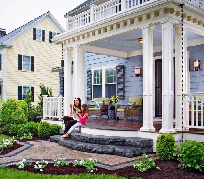 Porches siding siena thespruce entrances craftsman entryway gambrick covered portico veranda foyer