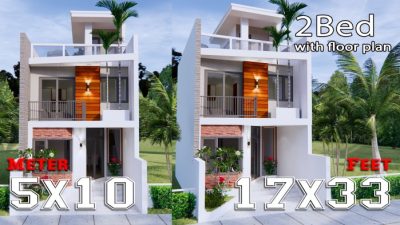 Desain rumah ukuran 5x10 lantai 2