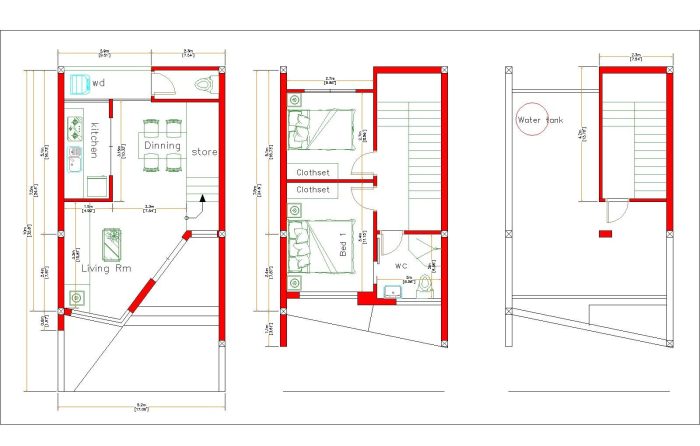 Desain rumah ukuran 5x10 lantai 2