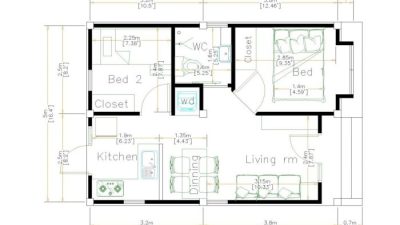 Desain rumah muka 5 meter