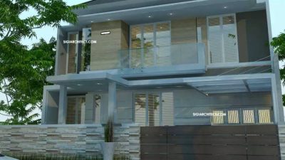 Desain rumah ukuran tanah 12 x 20