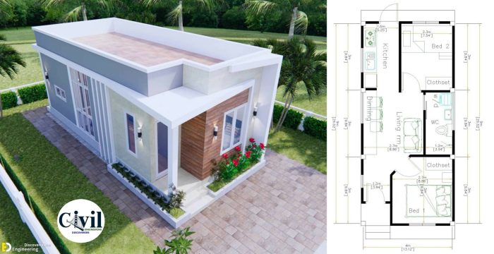 Desain rumah ukuran 6 x 15