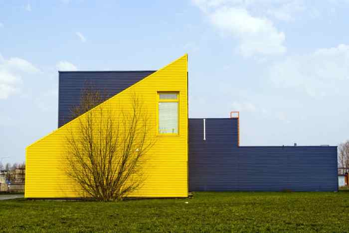 Desain rumah warna kuning