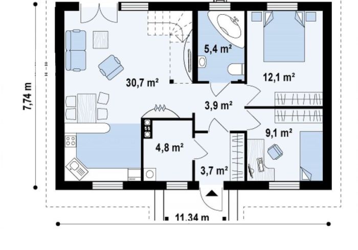 Pisos modernas plans storey sqm pinoy bungalow mhd eplans pinoyeplans balcony narrow minimalist