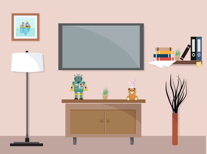 Altes wohnzimmer clipart