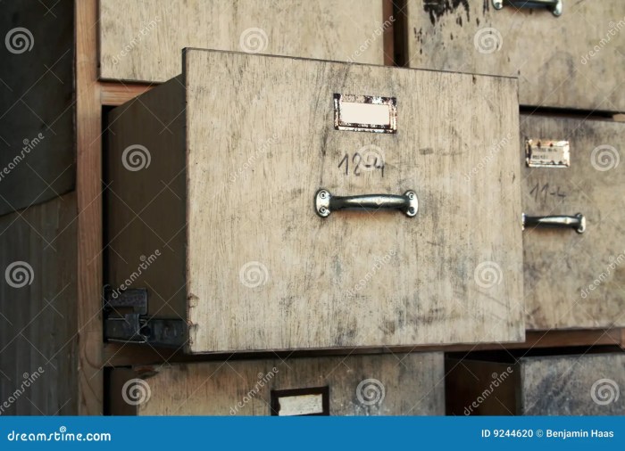 Alter aktenschrank in wohnzimmer